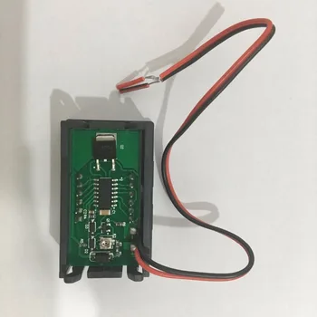 Rdeča LED Plošča Mini Digital Dve žice, Voltmeter DC 5V Do 120V tester napetosti volt meter za avto 10%Popusta Slike 2