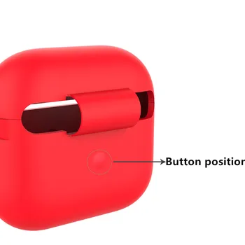 Risanka Silikonski pokrovček Za Apple Airpods 3 2021 mehko Anti-zaščito pred padcem primeru Za Apple Airpods 3 Slušalke pribor Slike 2