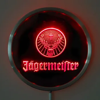 Rs-a0288 Jagermeister LED Neon Luči Krog Signss 25 cm/ 10 Inch - Bar Znaki z RGB Multi-Barvni Brezžični Daljinski Nadzor