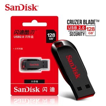 SanDisk CZ50 16GB 32GB 64GB 128GB Cruzer Blade USB ključek USB 2.0 memory stick U Disk 16 32 64 128 gb pendrive Pen Drive Slike 2