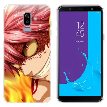 Silikonski Primeru Anime Manga Fairy Tail Za Samsung Galaxy J8 J6 J4 J2 Pro 2018 Jedro J6 J7 Prime J3 2016 J5 2017 EU J4 Plus Kritje Slike 2