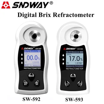 SNDWAY SW-592 SW-593 Digitalni ATC Sladkorja, z Brix Meter ,Lomni količnik Hitrega Preizkusa , Za Ugar Proizvodnje, Pijače, Kmetijske