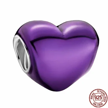 Srebrne barve Ljubezen Srce Series Fit Izvirno 3 mm Zapestnica&Bangle Kar Moda DIY Nakit Za Ženske Slike 2