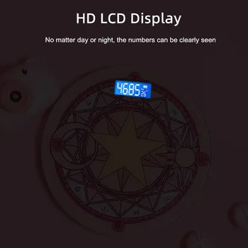 Srčkan Roza Čarobno Array Kopalnica Obsega LCD Zaslon, Elektronski Digitalni Tehtnici Telesne Mase Obsega Smart Telesne Maščobe Bilance Nadstropje Obsega