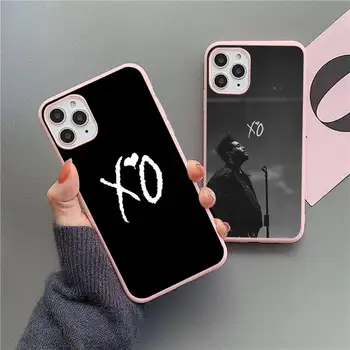 The Weeknd Starboy Pop Cantor xo Telefon Primeru Sladkarije Roza Barve za iPhone 11 12 mini pro XS MAX 8 7 6 6S Plus X SE 2020 XR Slike 2