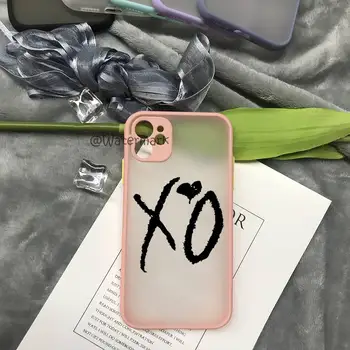 The Weeknd XO Primeru Telefon Za IPhone 12 11 Pro Xs Max X Xr 8 7 Plus Pink Mat Prosojen Pokrov