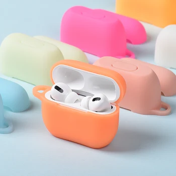TPU Ohišje Za Apple Airpods Pro Zaščitni Pokrov Primeru za airpods pro Svetlobna primeru brezžične slušalke slušalke za zrak zop pro Slike 2