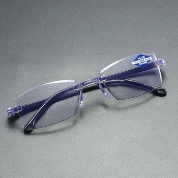 Ultralahkih Rimless Obravnavi Očala Proti Modre Svetlobe Sevanje Računalnik Presbyopia Bralci spectacleso Bralec Očala Slike 2