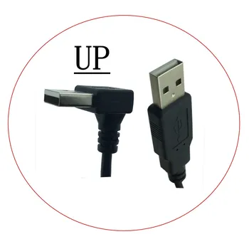 USB 2.0 Moški Moški 90 Dergee Gor in Dol & Levo & Desni kotni podaljšek SEM/SEM Kabel 0,25 m/25 cm Slike 2