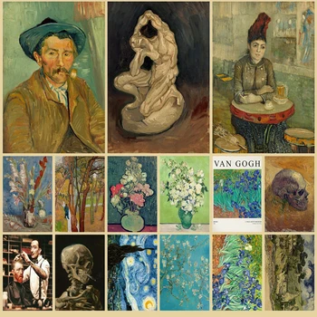 Van Gogh Letnik Anime Plakat Doma Soba Dekoracijo Estetske Plakati Na Steni Dekor Salon Stenske Poslikave Umetnosti Nalepke Manga