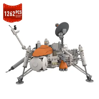 Vesoljska Sonda Mars Logger MOC-79685 Tehnične Lander Viking 1:9 Robot Gradnik High Tech Opeke Del Otroci Igrače Fantje Darila Slike 2