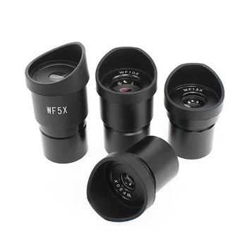 Visoka Kakovost WF5X WF10X WF15X WF20X Okularja Stereo Mikroskop Okular širokokotni Objektiv z Oči, ki so Varovala brezplačna dostava