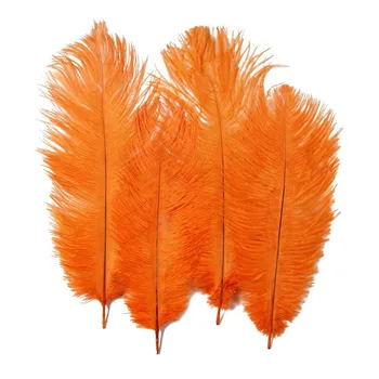 Wholasale Oranžna Noja, Perje za Obrt 15-70 cm Pustni Kostumi Stranka Domov Poroka Okraski Naravnih Plumas Obsegov Slike 2