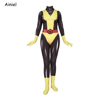 X-Men Nevihta Cosplay Jean Grey Kitty Pryde Kostum Psylocke Super Junak Lycra Spandex Obleko Obleka, Jumpsuit Zentai za Otroke, Ženske Slike 2