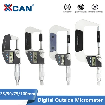 XCAN Mikrometer kljunasto merilo Točnosti 0.001 mm Digitalni Zunanji Mikrometer 0-25/50/75/100mm Digitalno kljunasto merilo Merilnik za Merjenje Orodja Slike 2