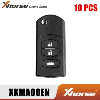 Xhorse XKMA00EN Žice Daljinski Ključ za Mazda Flip 3 Gumbi, angleški 10pcs/Veliko Slike 2