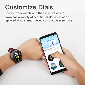 Xiaomi IP68 Vodotesen Pametno Gledati Fitnes Tracker Srčnega utripa Pametna Ura Moški Ženske Novo Smartwatch Za Android IOS Slike 2