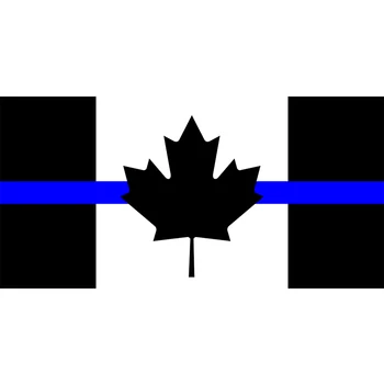 Yehoy visi 90*150 cm Kanada Zastavo Modre Thin blue line črno Zastavo, Za Dekoracijo, Slike 2