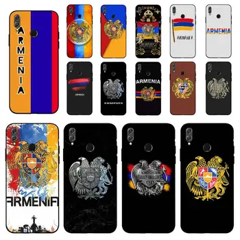 YNDFCNB Albanija Armenija Rusija zastavo, Grb Primeru Telefon za Huawei Honor 8 x 9 10 20 V 30 pro 10 20 lite 7A 9lite primeru