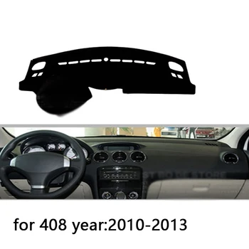 Za Peugeot 408 2010-2013 nadzorni plošči mat Zaščitna ploščica Odtenek Blazina Pad notranje nalepke avto styling dodatki