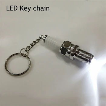 Športna Modna LED Ključnih Verige svečko Ključnih Verige Keychain Avto Deli Keyring keychain marvel pogon varno ključnih verige