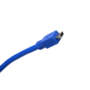 10pin Mini USB 3.0 Kabel usb SuperSpeed USB 3.0, Modri Kabel - Tip A-Moški-Mini-B 10-Pin Moški - 1 Meter (3 Feet) - Okrogla Modra