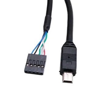 1pcs Mini USB 5 Pin Moški Dupont 5 Pin Ženski Glavi PCB Motherboard Kabel 50 cm/1.5 ft Slike 2