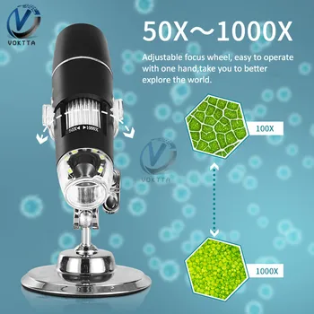 50-1000X WIFI Digitalni Mikroskop 8 LED Magnifier Fotoaparat 1000X Elektronski Stereo USB-Endoskop Fotoaparat Z Stojalo za iPhone, iPad