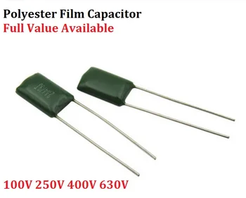 50PCS Poliester film kondenzator 100V 2A272J 2A332J 2A392J 2A472J 2A562J 2A682J 2A822J 0.00/2.7/3.3/3.9/4.7/5.6/6.8/8.2/NF/UF Slike 2