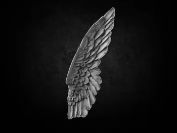 Angel Wings 3D STL Model za CNC Usmerjevalnik Graverja Carving Pralni Olajšave Artcam Aspire Cut3D CNC datoteke Slike 2
