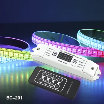 BC-201 LED luč pixel krmilnik WS2812B WS2811 WS2801 LPD6803 LPD8806 RGB/RGBW Led, pixel trak kontroler Z RF Daljinski