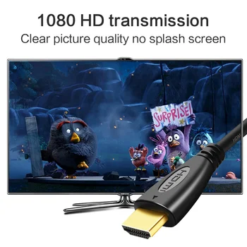 HDMI High Speed video Audio cables1.4 1080P pozlačeni za računalnik PS4 Projektor Razdelilno Stikalo Cabo Kabel HDMI na HDMI Slike 2