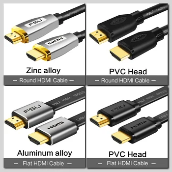 HDMI na HDMI adapter, 3D, 4K Visoka hitrost, ločljivost kabli pozlačeni vtikač HDMI 2.0 kabel Za računalnik, projektor TV PS3/4
