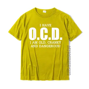 Imam OCD Star Razmajan Nevarno Smešno Staranja T-Majica Retro Evropi Top Majice Bombaža Moške Vrhovi & Tees Evropi