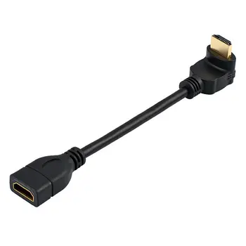 Komolec HDMI podaljšek za 90 stopinj L-tip HDMI moški-ženski kabel podaljšek 270 stopinj komolec podaljšek 4K