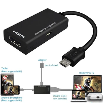 Mikro USB 2.0 HDMI HDTV TV HD Kabel Za Mobilni Telefon Samsung LG S7 Micro USB na HDMI Adapter
