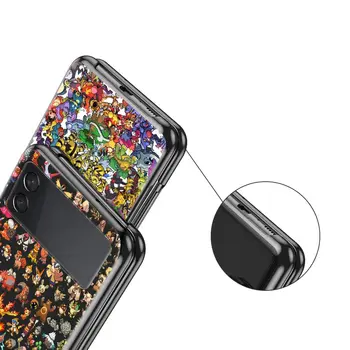 Telefon Primeru za Samsung Galaxy Ž Flip 3 Odporen na Praske Pokrovček za Samsung Galaxy Ž Flip3 zflip3 5G Coque Pokemon-Ocket-Pošast Slike 2