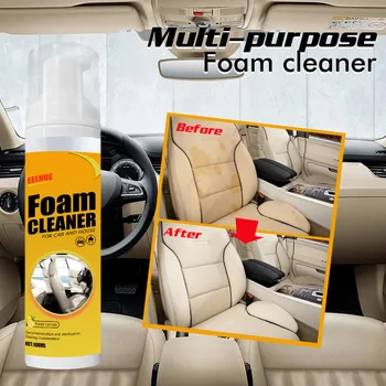 Večnamenska Pene Cleaner Spray Car Interior Cleaner Anti-Aging Zaščita Avtomobila Notranje Čiščenje Doma Pene Razpršilec Limone Dišeče Slike 2